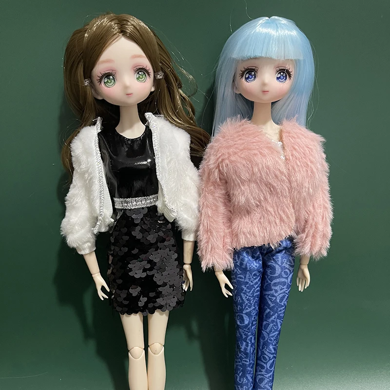 Muñeca bidimensional de moda para niñas, muñeca de cara de Anime de 30cm, juguete de plástico DIY para niñas, regalo de juguete, muñecas Lol