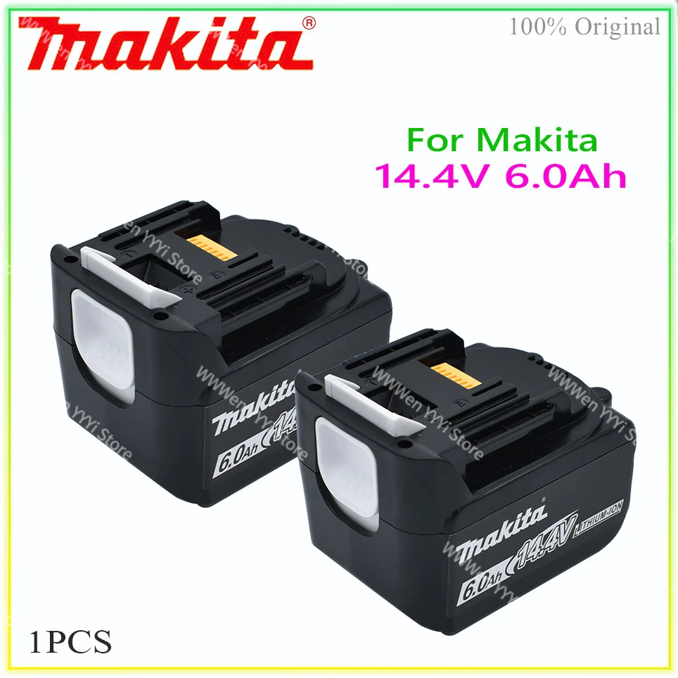 

BL1430 Makita 14.4V 6000mAh Rechargeable Battery LED indicator For BL1415 BL1440 196875-4 194558-0 195444-8 Makita 14.4V 6.0Ah