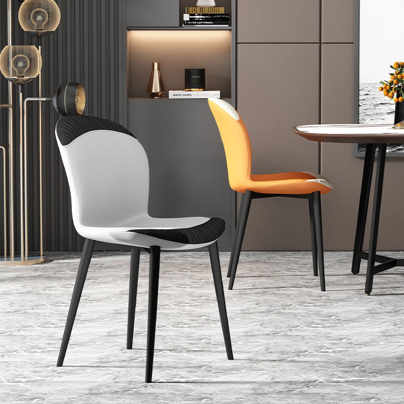 

Простой современный обеденный стул светильник легкий роскошный домашний обеденный стол со спинкой в скандинавском стиле, повседневный коф...