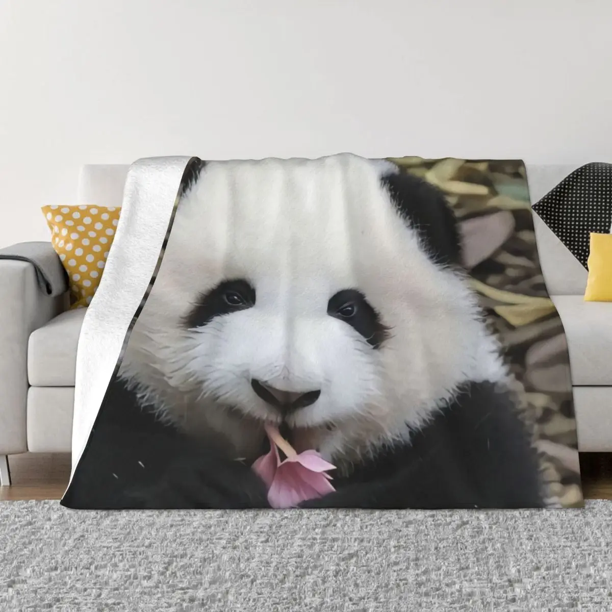 Huahua одеяло &quotПанда&quot милые теплые прочные настраиваемые пледы с животными для