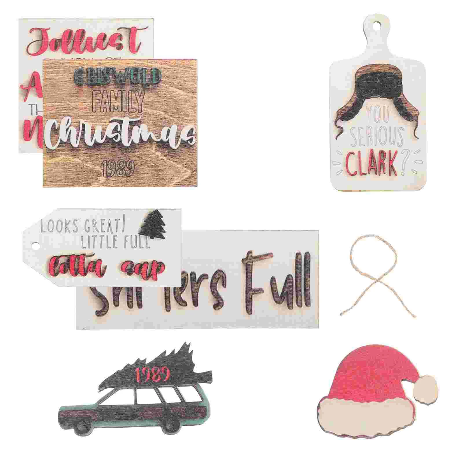 

Christmas Table Decor Wooden Tiered Tray Xmas Signs Toppers Centerpiece Sign Winter Wood Decoration Tabletop Holiday Rustic