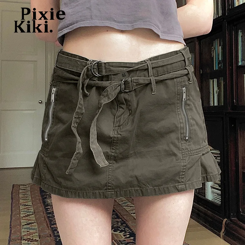 

Мини-юбка в стиле Харадзюку, с заниженной талией