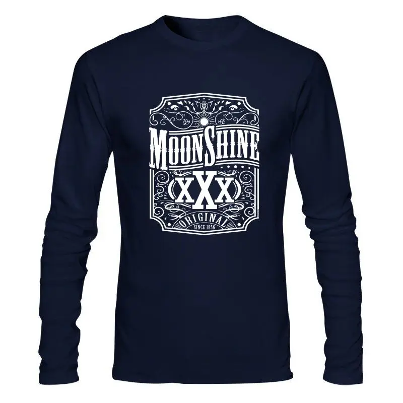 

Мужская одежда, новинка, футболка Moonshine Premium, мужские черные хлопковые дышащие мужские топы, футболка