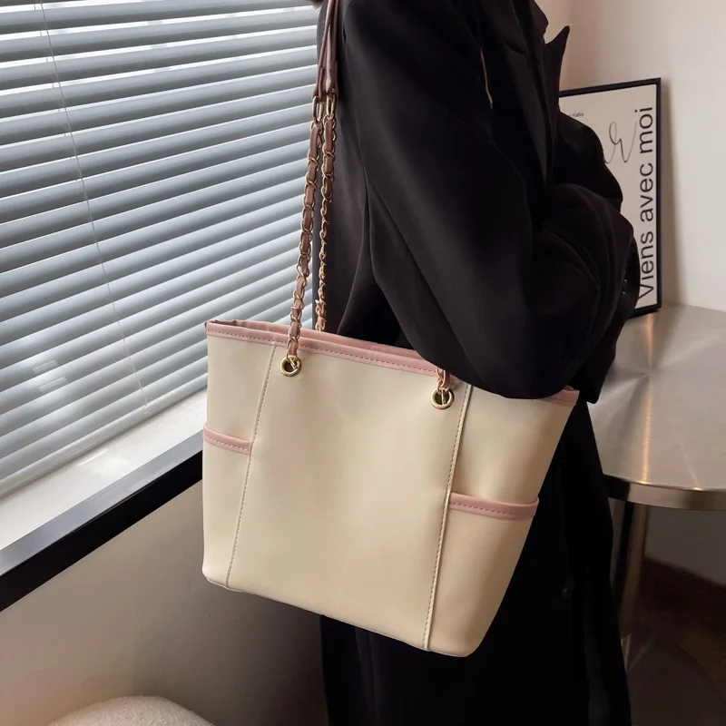 

Темпераментная простая сумка, женская дизайнерская брендовая сумка через плечо из искусственной кожи, Женская Повседневная вместительная ...