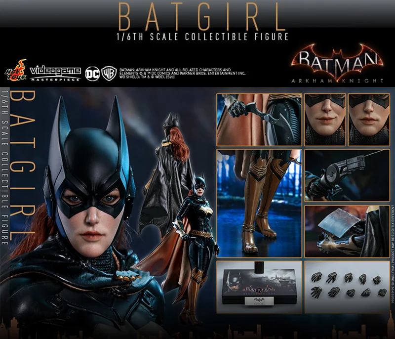 

Original Hottoys 1/6 VGM40 Scale HT Batman: Arkham Knight Batgirl DC Anime Action Figures Collection Model Toys For Boys Gift