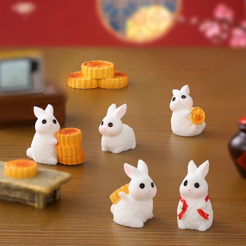 

Micro Landscape Ornaments Cute Cartoon Bunny Rabbit Desktop Decor Home Decoration Gardening Accessories