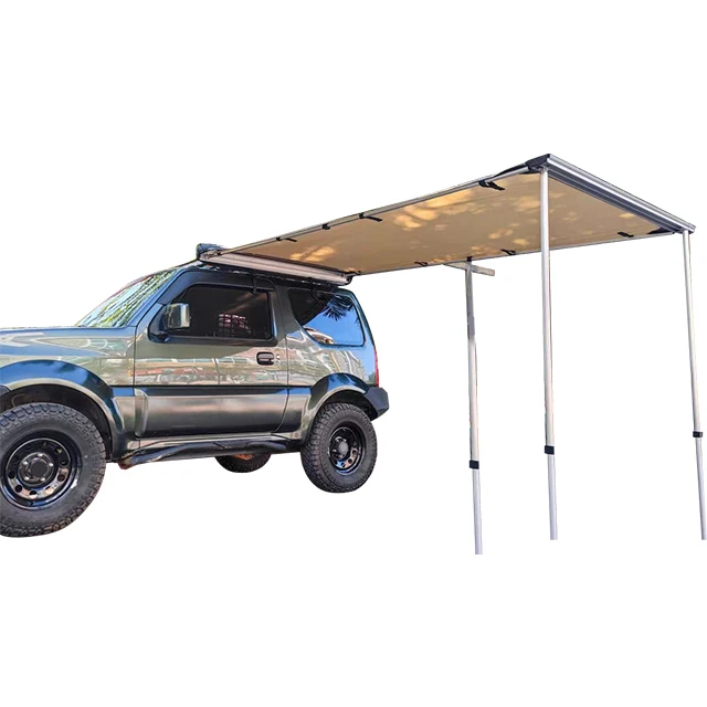 

Off Road SUV/4x4/4wd 2.5*3m Customized Retractable camping rooftop car roof side awning for Outdoor Camping Travel