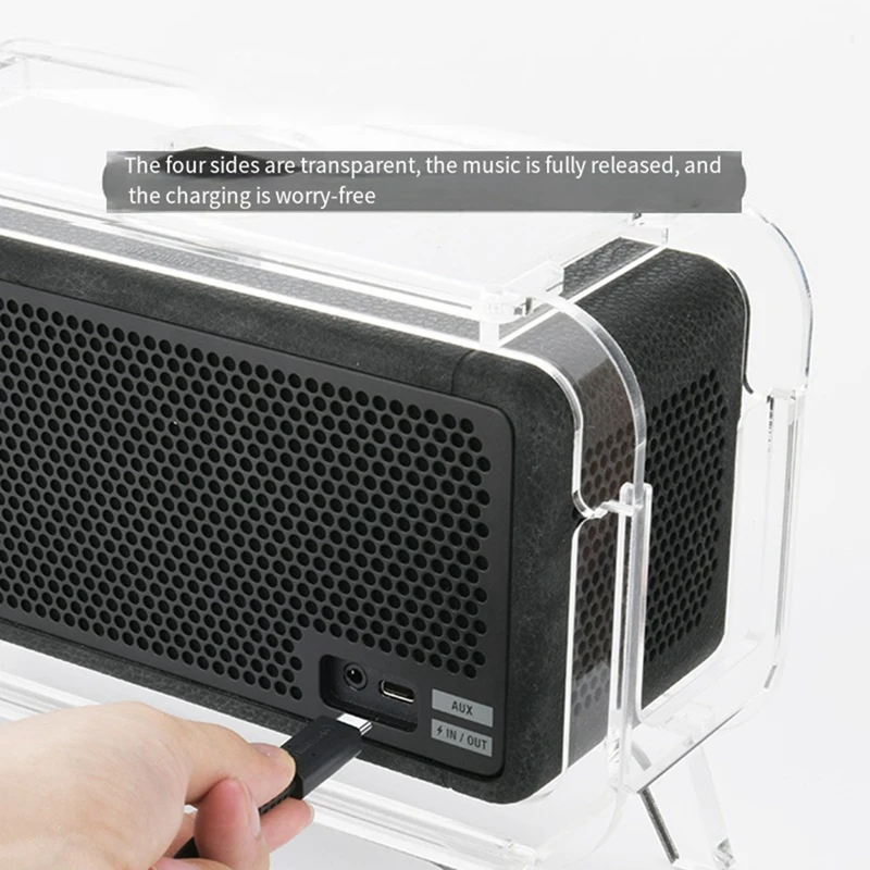 1 шт. прозрачная акриловая подставка для динамика