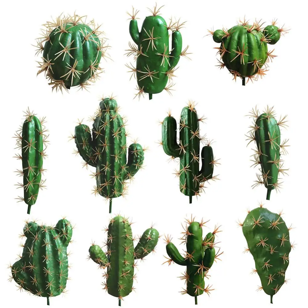 1Pc Artificial Succulents Plant Garden Miniature Fake Cactus DIY Home Floral Decoration Wedding Office Garden Decorative Plant