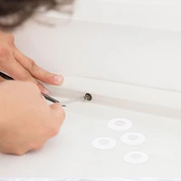 50pcs clear plastic replacement washers flat washers for shower door handles