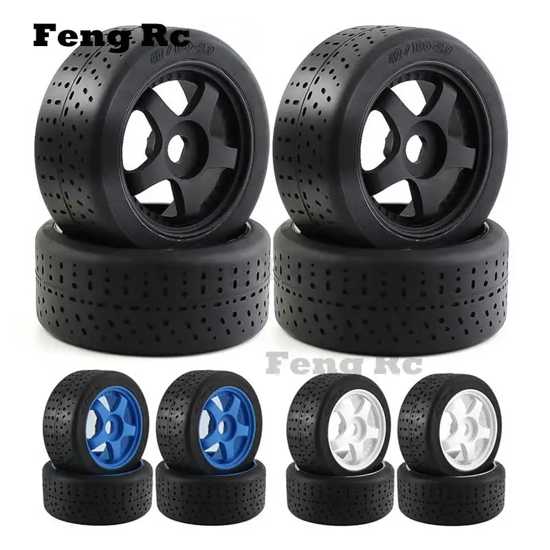 4 шт. 5-спицевая шина 100x42 мм 17 мм шестигранное колесо для Arrma 1/7 правостороннее виновение безграничные детали для радиоуправляемых автомобилей