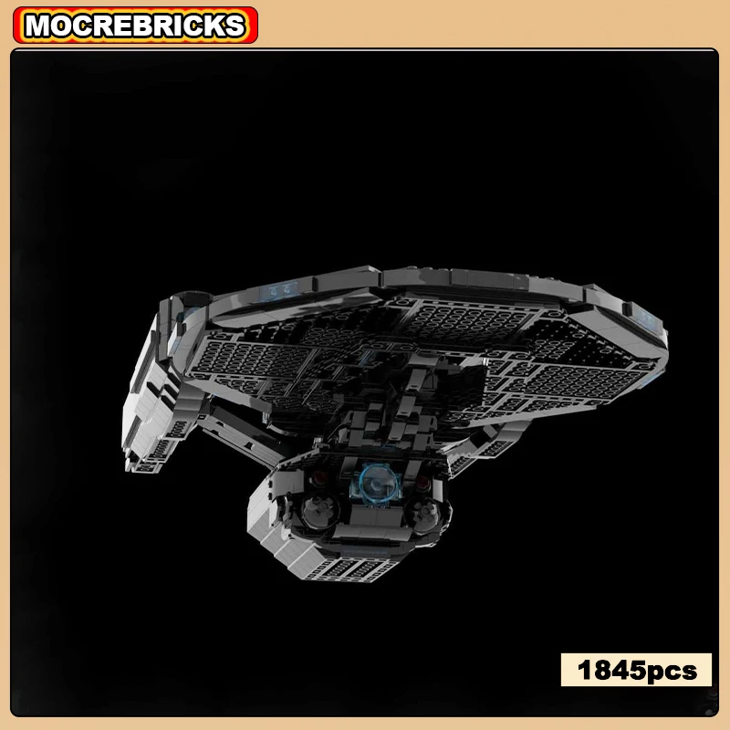 MOC-68738 Film Space War USS Vengance Federation Dreadnought-class Starship V1 Building Block Сборка Модель Кирпич Игрушки