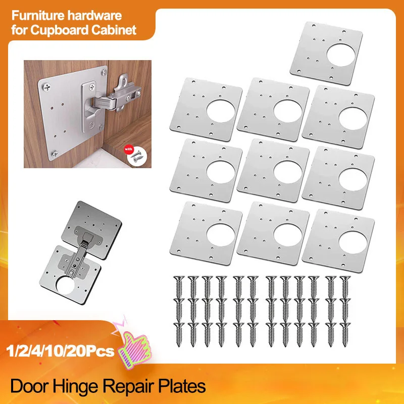 

Cabinet Hinge Repair Plate Mounting Screws Home Closet Door Repair Kit For Cabinet Door Drawer Cupboard Door Hinge Repair Kit