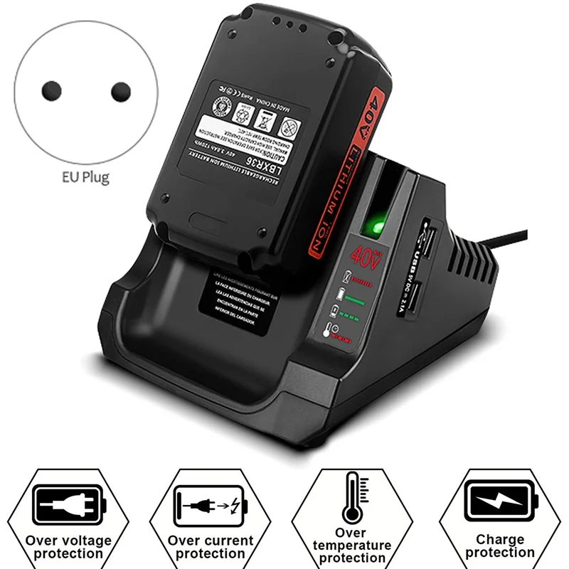 Зарядное устройство для литиевых аккумуляторов BXR36 LBX36 BXR2036 LBX1540 LBX2040