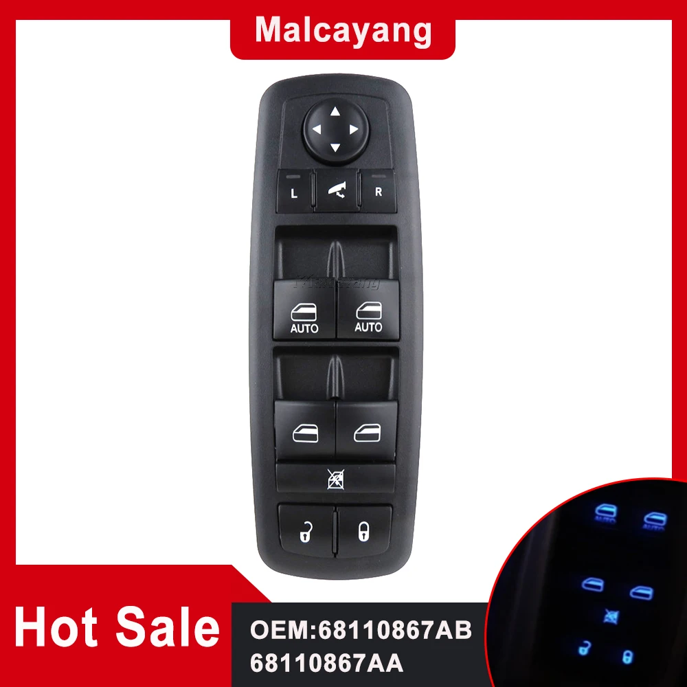 

Кнопка управления окном Power Master 68110867AB для Dodge Ram 1500 2500 3500 Grand Caravan Chrysler Town & Country 2012-2015