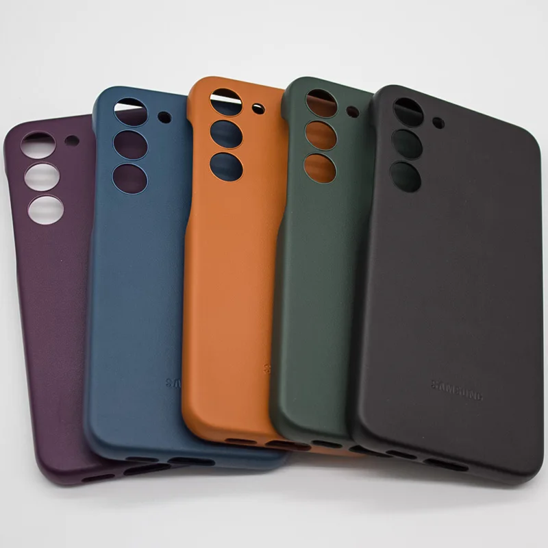 Samsung Galaxy S23+ S23 Plus Высококачественный кожаный чехол для телефона из мягкой кожи