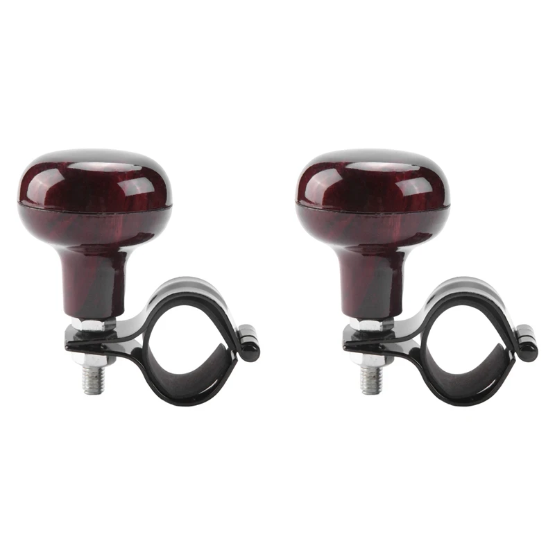 2X ручка-спиннер рулевого колеса под дерево универсальная подходит для всех