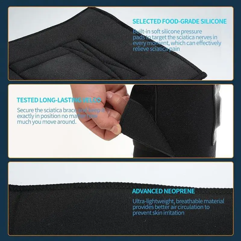 1 шт. терапевтический фиксатор точечного сустава наколенник черный давления для