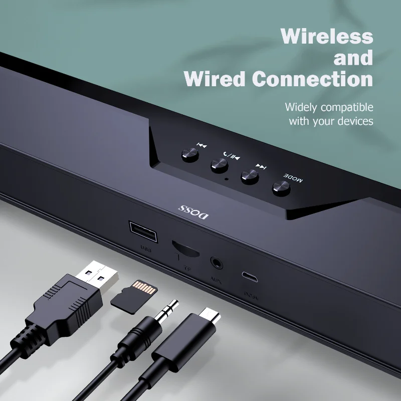 DIVOOM ZEALOT Bluetooth Speaker SoundBar TV Speaker PC Tablet Speaker USB Drive Speaker Card Insertion Speaker Car Mounted