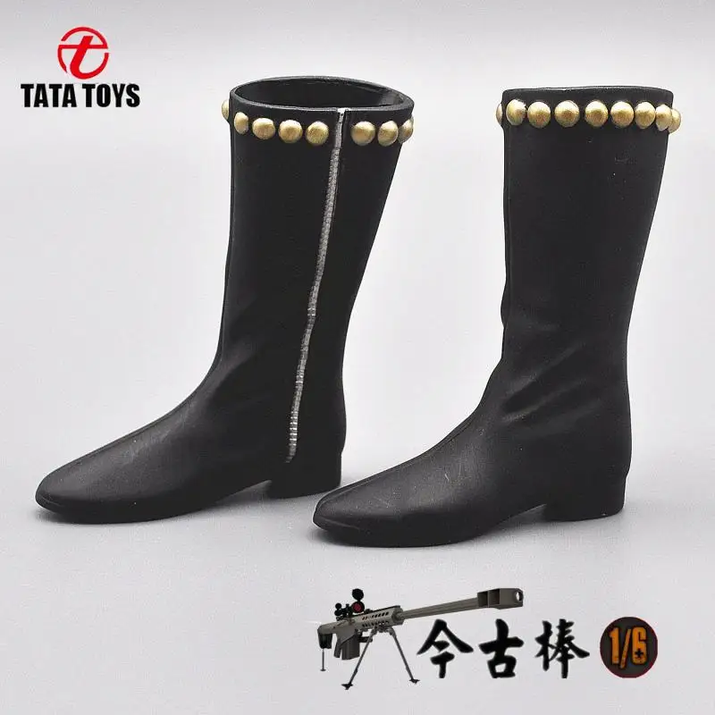 

MEDICOM 1/6 Scale male female shoes Unisex black Hollow Boots fit 12inch action figure body model