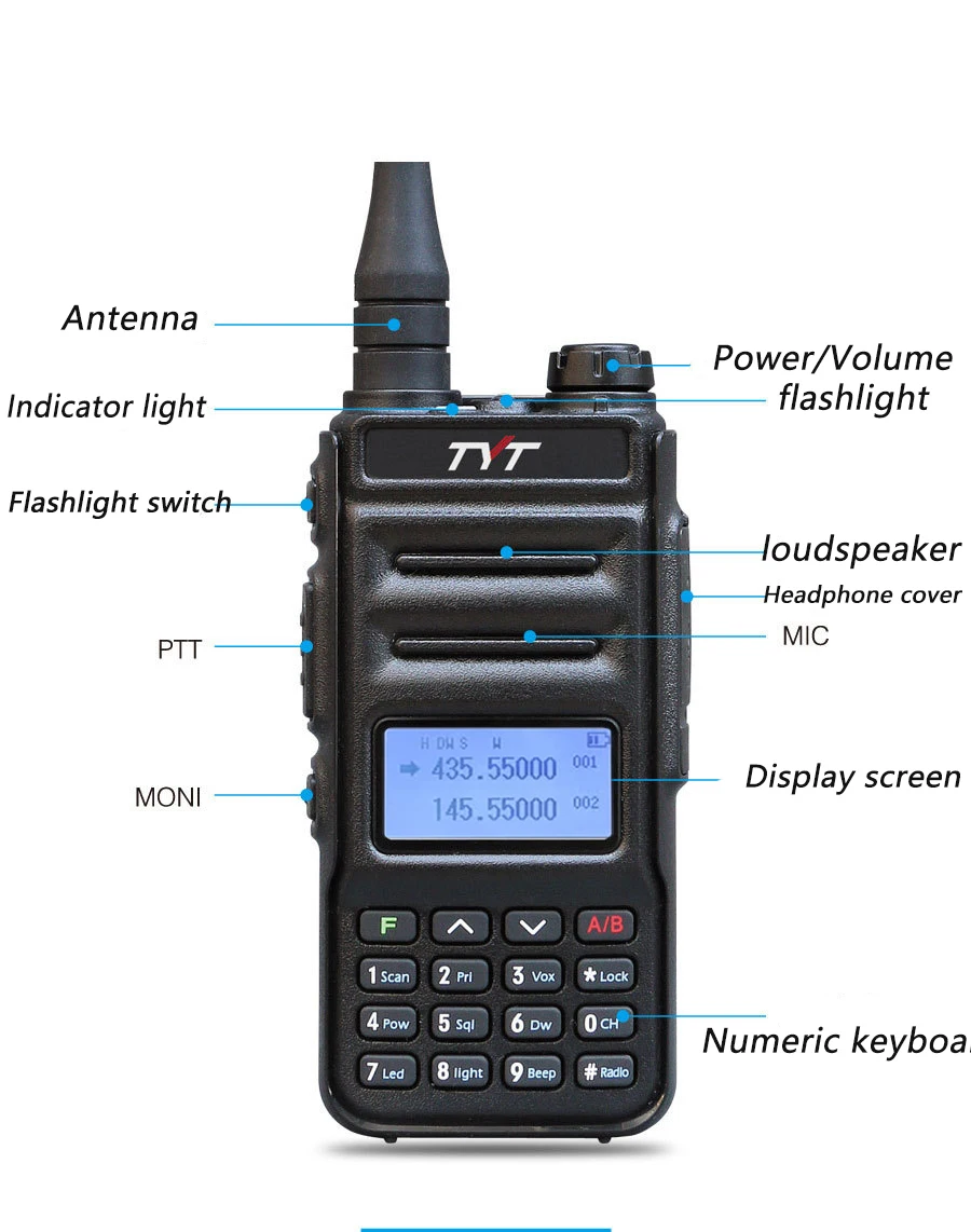 Cena Walkie-talkie TYT TH-UV88 5w 1800mAh Ham Radio Ręczny Dwukierunkowy Radio Analogowy Amatorski Dwuzakresowy VHF UHF Daleki Zasięg Akumulator