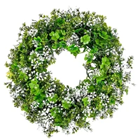 st patricks day spring plant decorative wreath summer flower decorative wreath home outdoor garden festival ornament 2022