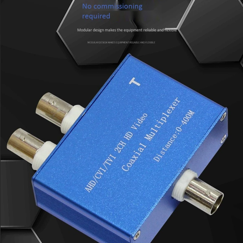 Two-Channel AHD/CVI/TVI1080P HD Video Multiplexer Coaxial Expander Adder For Camera | Network Analyzers