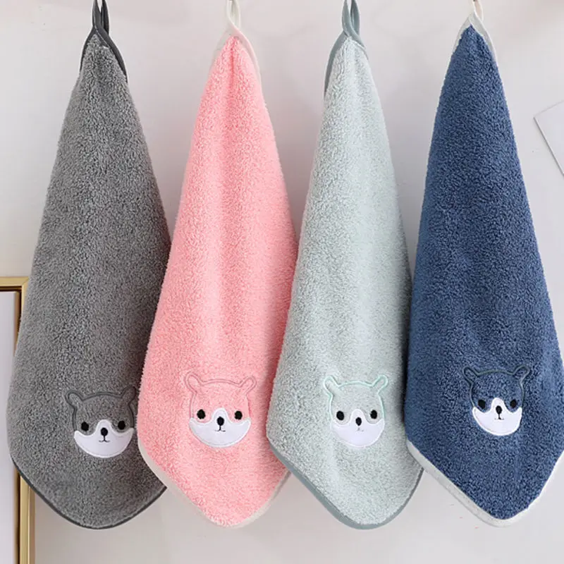

Pure Cotton Soft Water Absorption Water Controlling Small Tower Children Face Towel Adult Home Use Hand Towel Square Scarf