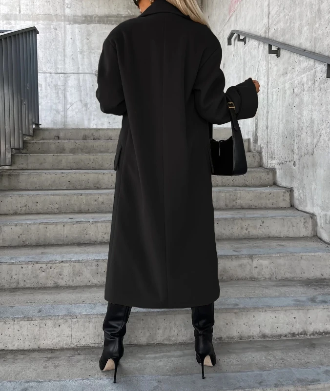 Рисунок 6 - Женское модное двубортное пальто с длинным рукавом