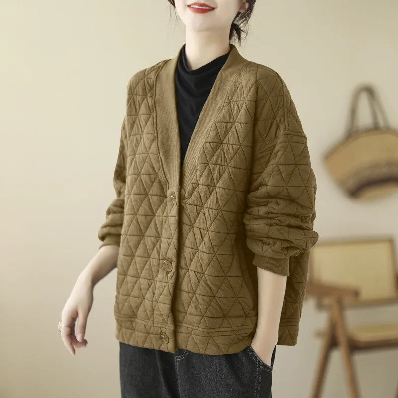 Винтажная Женская хлопковая куртка