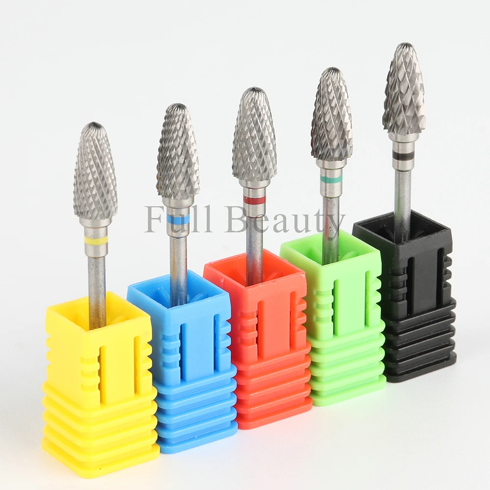 1Pcs Tungsten Nail Drill Bit Carbide Milling Cutters Flame Shape Nail Sander Tips Gel Polish Remover Manicure Accessories NTWGT images - 6