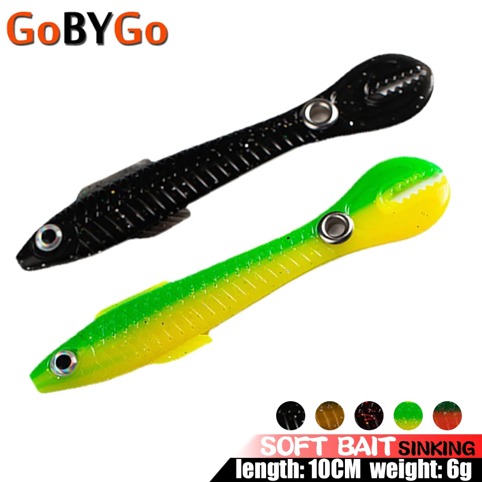 

1 шт., мягкая рыболовная приманка, 100 мм/6 г