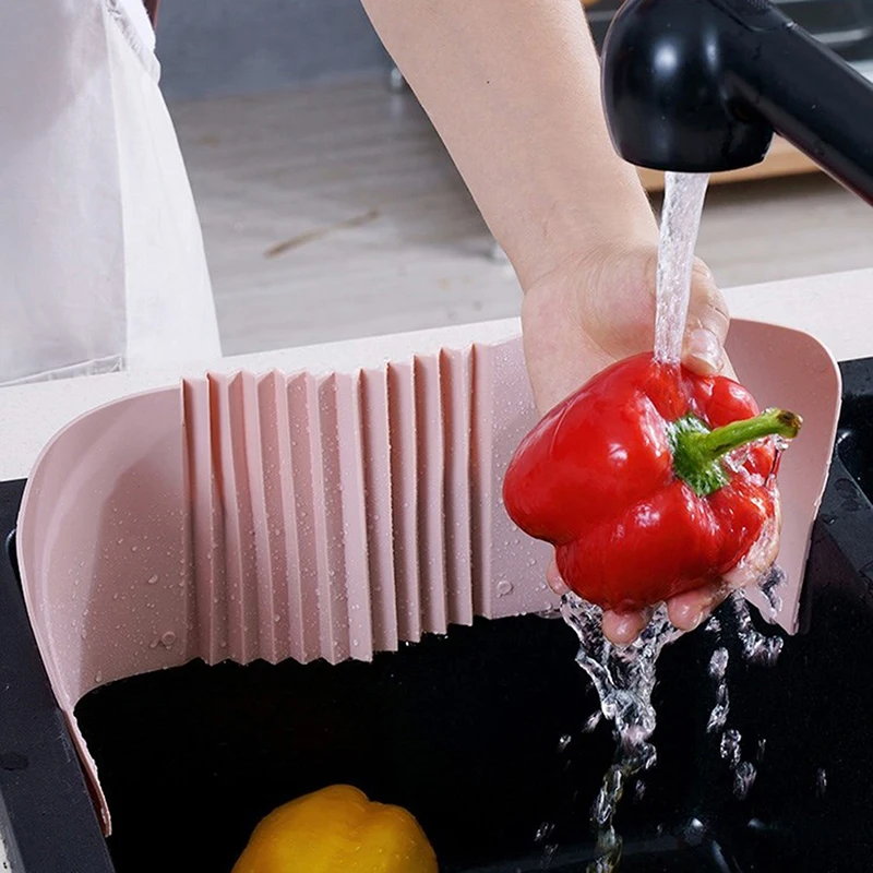 

Kitchen Tools Portable Basin Sink Water Splash Guard Bathroom Splashproof Baffle Board Kitchen Sink Water Splatter Screens
