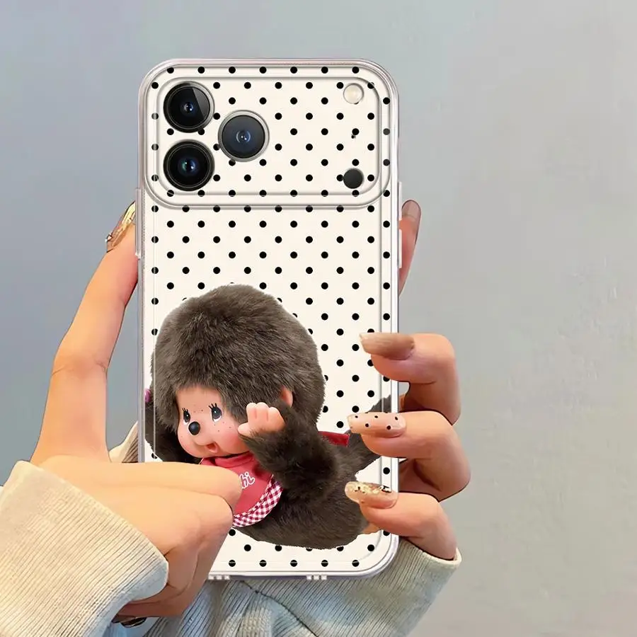 Фото Милый мягкий чехол M-monch-hichis для iPhone 17 Pro Max, 13 Pro, 16, 15, XS Max, 11, XR, Air, 17e, 12 Mini, 14 Plus №2