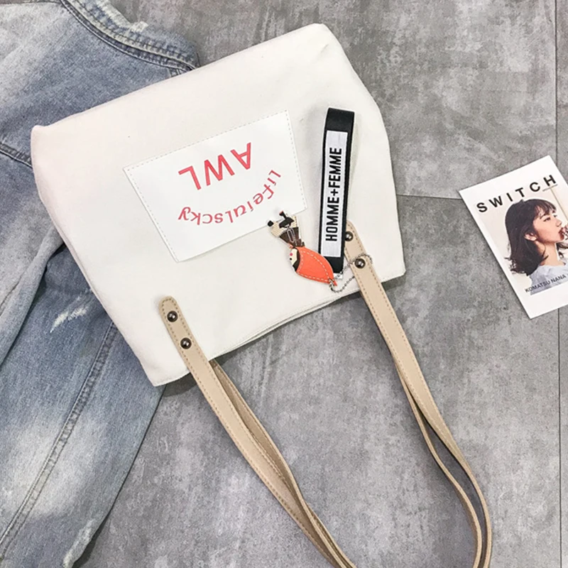 Women Corduroy Shoulder Bag Reusable Shopping Bags Casual Tote 2022 New Soft Female Handbag with Button Environmental Organizer