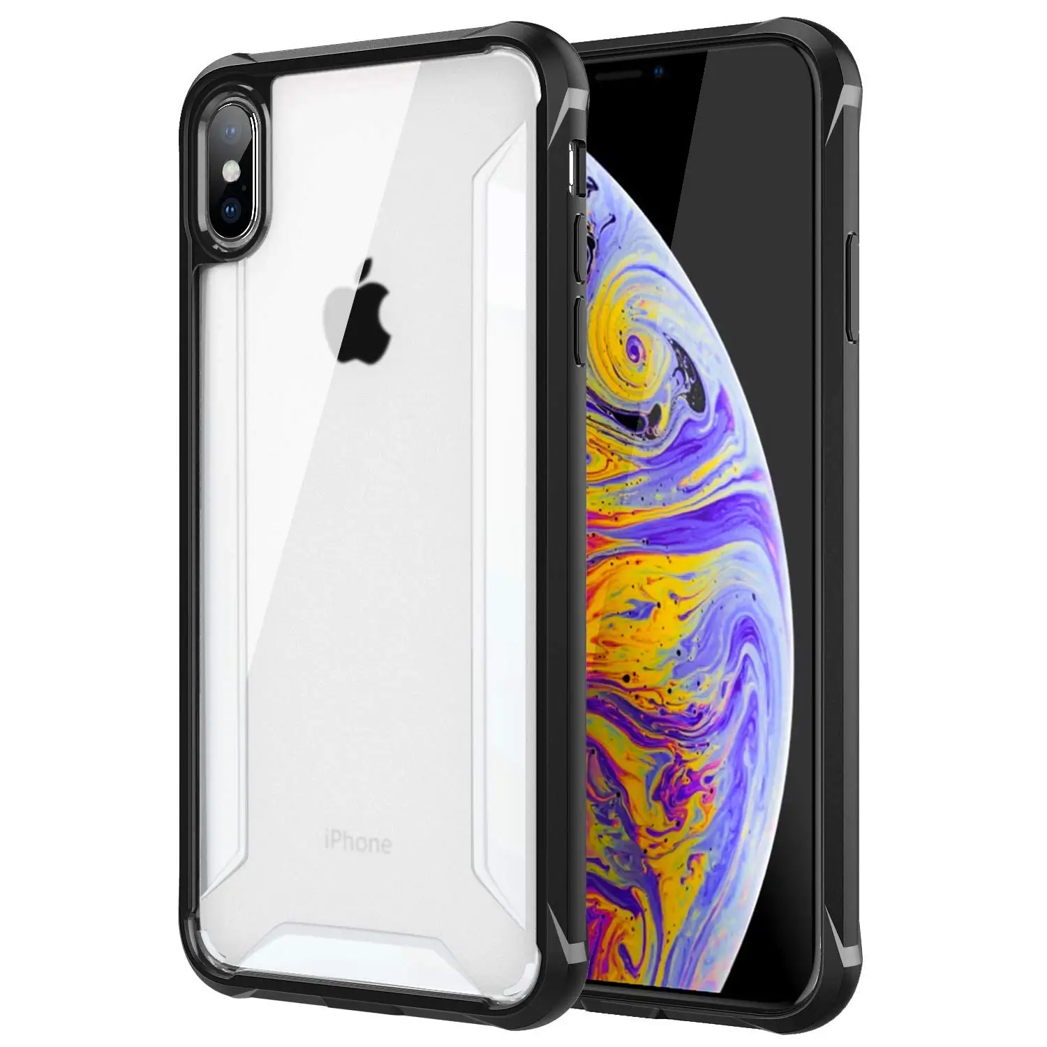 

Роскошный Матовый чехол из поликарбоната для iPhone X Xs Max XR 7 8 Plus, матовый и прозрачный чехол для телефона iPhone XS, ударопрочный чехол-бампер из ТП...