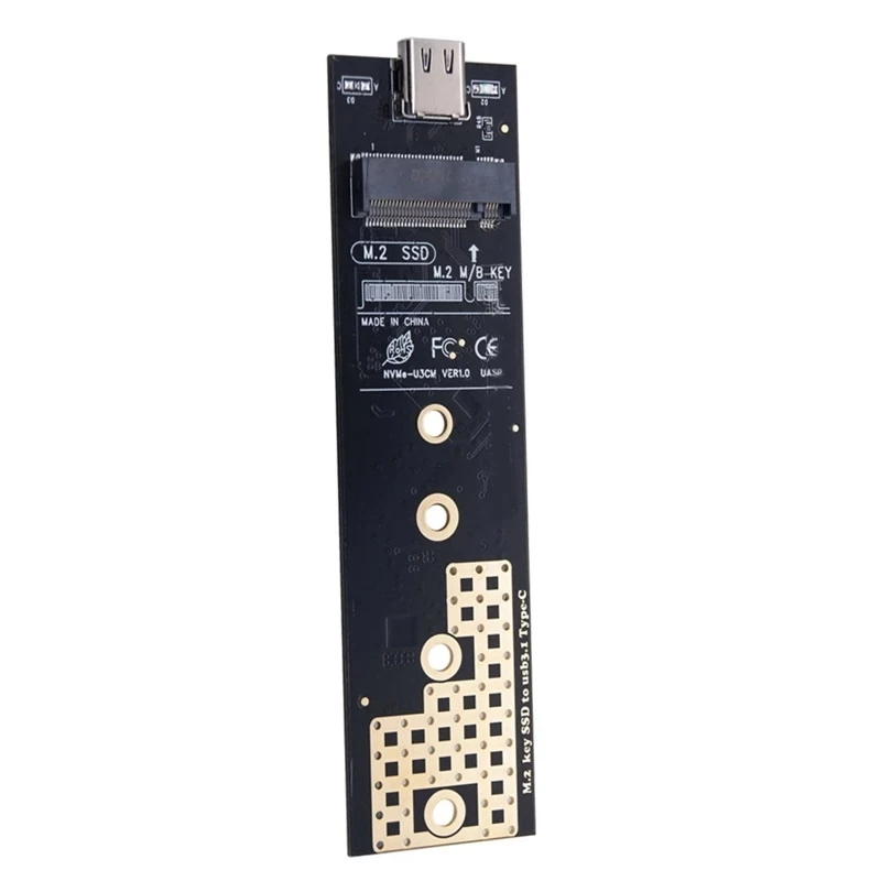 SSD Adapter M.2 SATA/NVME SSD to USB 3.1 TYPE C Converter Board Riser M/B+M Key Dual Protocol RTL9210B 10Gb for 2230-2280 M2 SSD