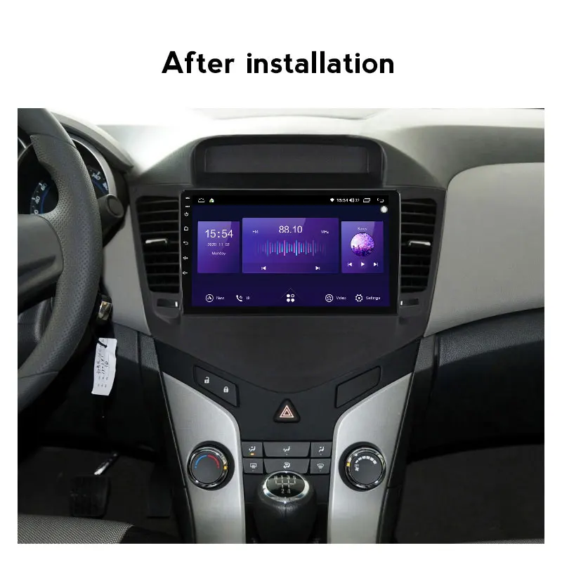 Автомагнитола на Android 11 8 ядер + 128 ГГц GPS для Chevrolet Cruze 2009-2014 мультимедиа GPS-навигация