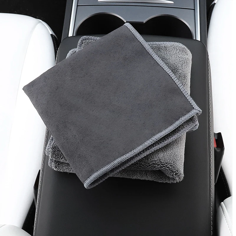 

Suede Microfiber Absorb Water Wipe Rag Auto Wash Towel Car Cleaning Drying Cloth Hemming Car Care Cloth Detailing Car Wash Towel