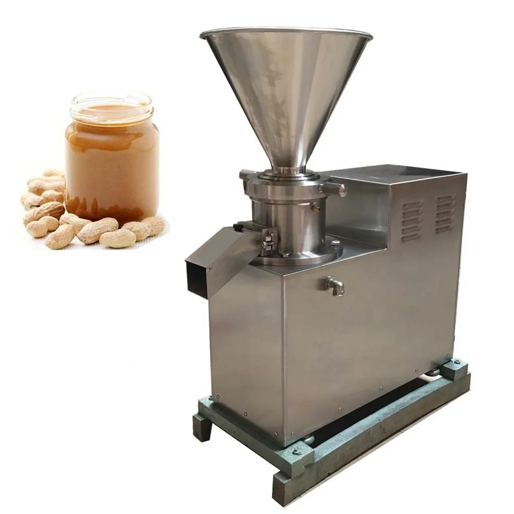 Stainless Steel Colloid Mill Peanut Butter Making Machine Sesame Chili Sauce Soymilk Nuts Grinder For Tomato Cocoa Beans Paste