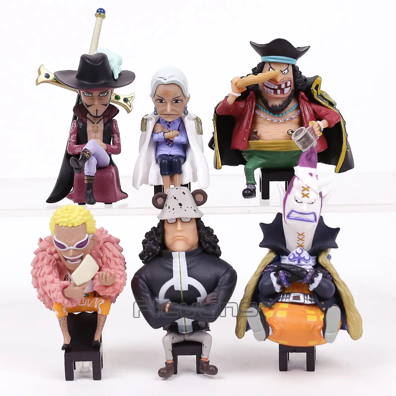 Один шт. семь солдатиков моря Эдвард учить Douflamingo Dracule Mihawk + стол для конференций