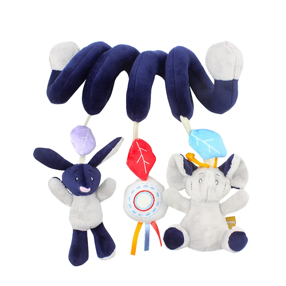 

Pendant Hanging Bell Newborn Baby Bedside Rattle Stroller Animal Shape Crib PP Cotton Plush Toy Mobile Sound Stuffed Gift