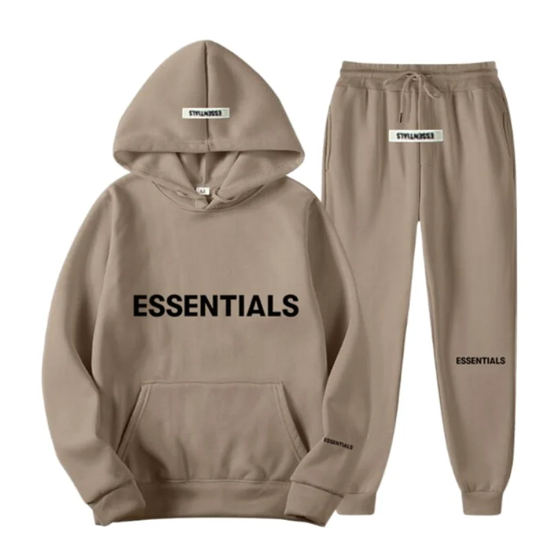 

Essentials Hooded Autumn Winter Men Suit Women Hoodeds Sweatshirts Couple Oversized Sweatshirt Jogging Streetwear Tracksuit Sets