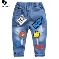 new 2022 kids fashion cartoon jeans trousers pants boys denim pants baby boys jeans spring autumn jeans long pants clothing