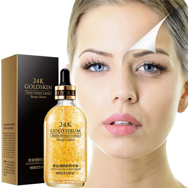 

24k Gold Serum Face Serum Hyaluronic Acid Anti-aging Essence Fade Fine Lines Moisturizing Whitening Brighten Repair Skin Care