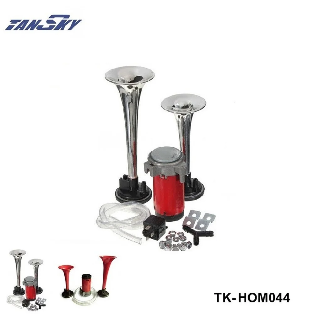 

Серебристый/красный громкий воздушный рожковый комплект с двумя трубами 12 В 13 дБ и компрессором, комплект для автомобиля, лодки, грузовика д...