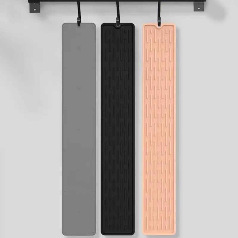 

Уловитель раковины, мягкий и прочный слив, Нескользящие салфетки для чистки, хорошие упругости, кухонные инструменты, силиконовый сток, серый сливной коврик