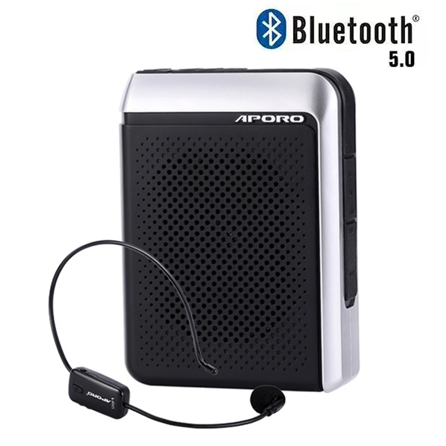 Voice Amplifier 30W UHF Wireless Microphone Bluetooth 5.0 Speaker College Teacher School Tour Guide Portable FM Radio