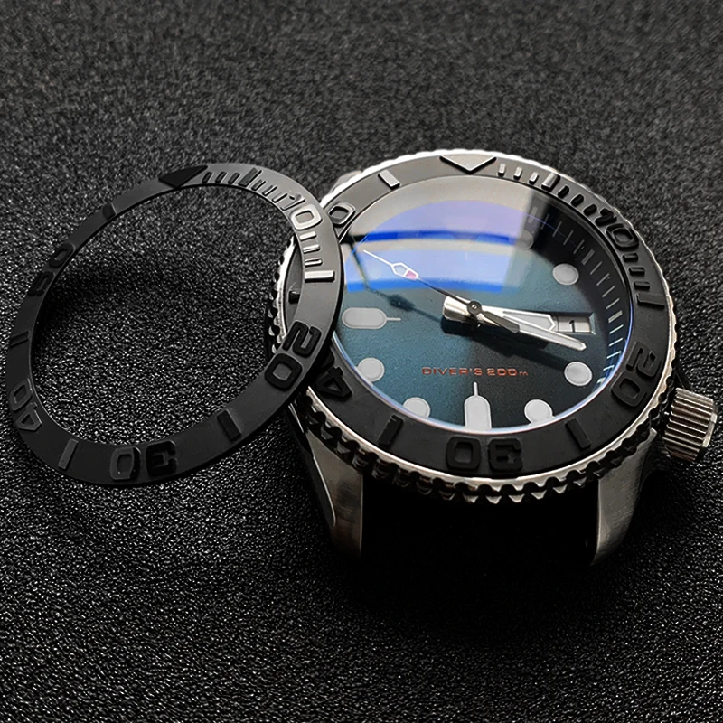 Sloping Ceramic Bezel Insert 38*30.6mm MOD For Seiko brand SKX007  SKX009 Divers SUB Replacement of watch accessories parts