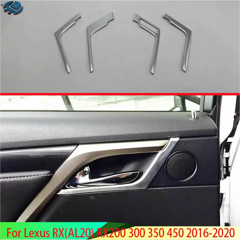 

For Lexus RX(AL20) RX200 300 350 450 2016-2020 Inner Door Handle Cover Catch Bowl Trim Insert Bezel Frame Garnish